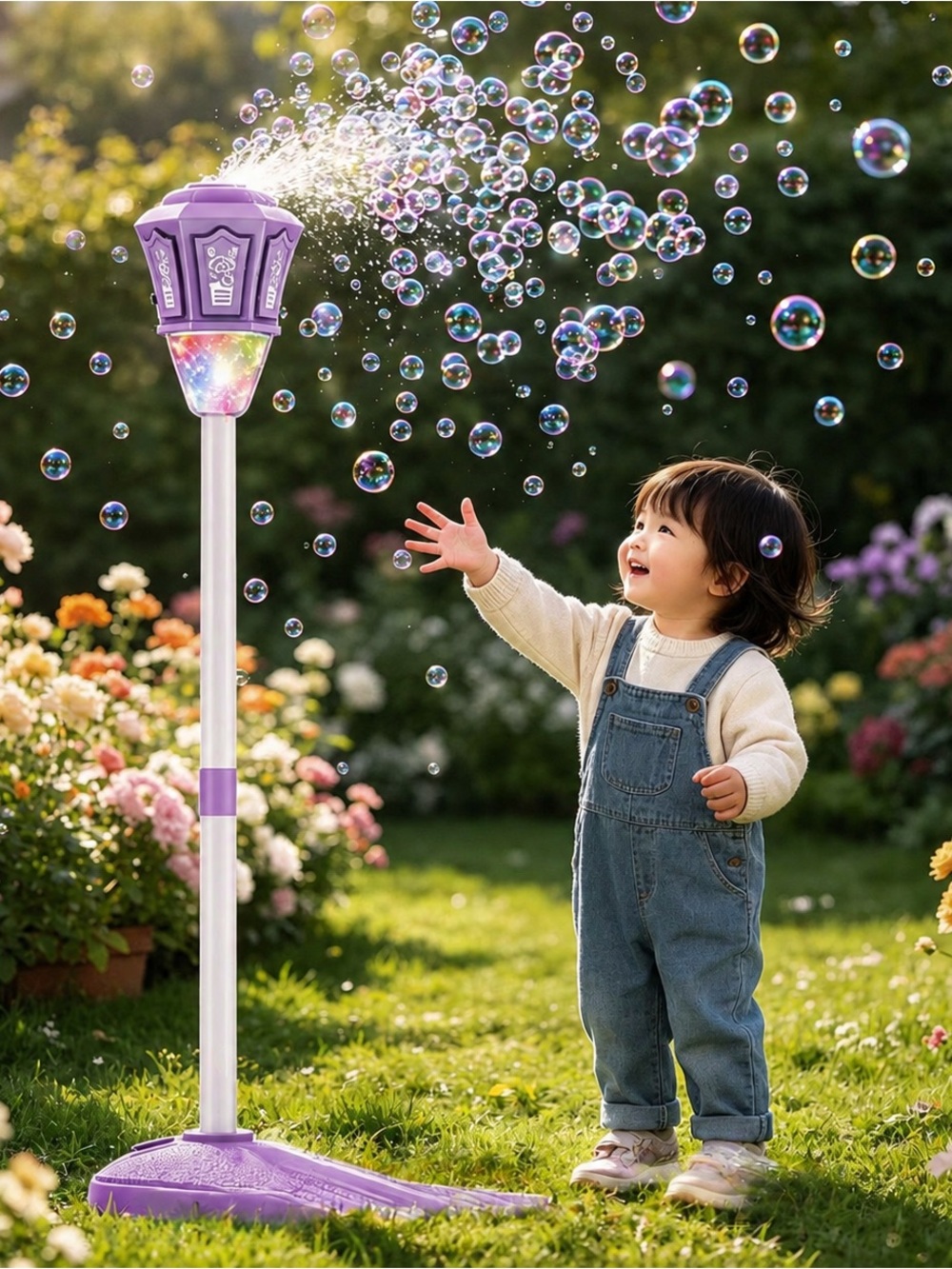 Kids Musical Bubble Lamp - Purple